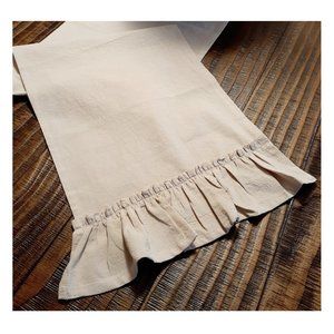 Farmhouse Table Runner Country Cottage Decor Cotton Decorative Dining Cloth 72"